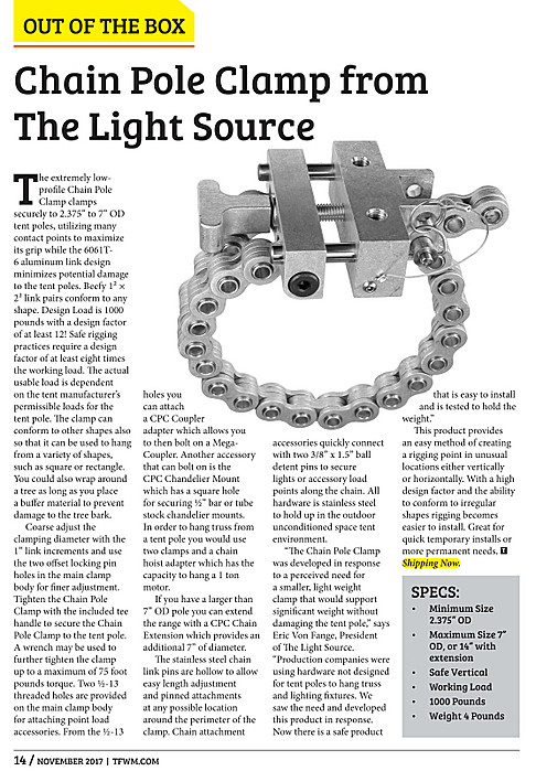 Chain Pole Clamp